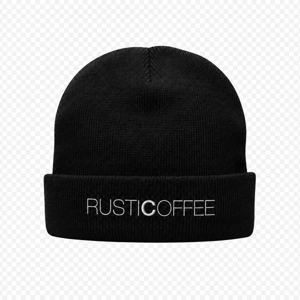 RUSTIC COFFEE BLACK BEANIE