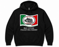 Bay Cities black hoodie mockup