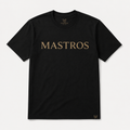 Black Mastros T-shirt with gold logo