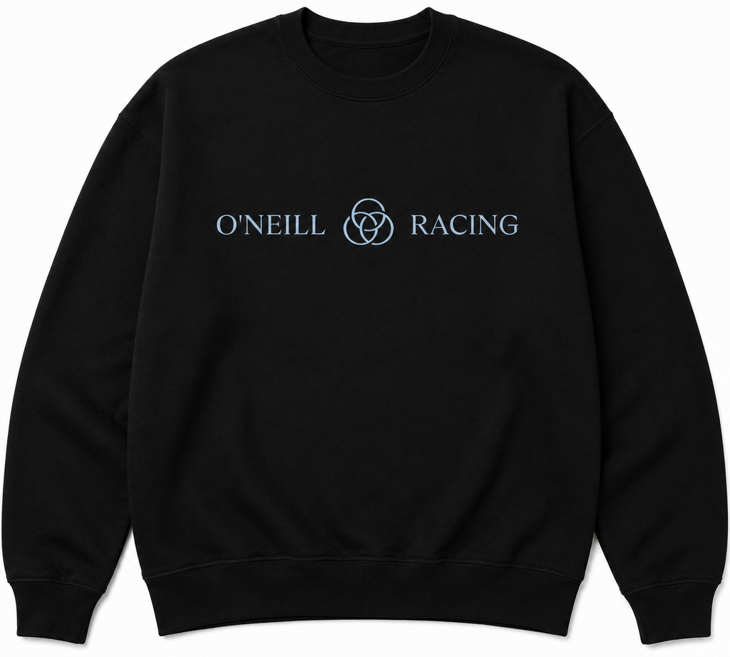 O'Neill Racing black crewneck mockup