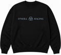 O'Neill Racing black crewneck mockup