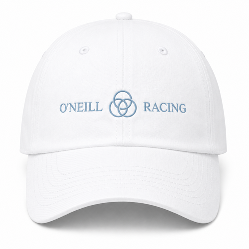 O'Neill Racing white hat mockup