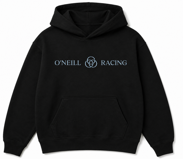 O'Neill Racing black hoodie mockup