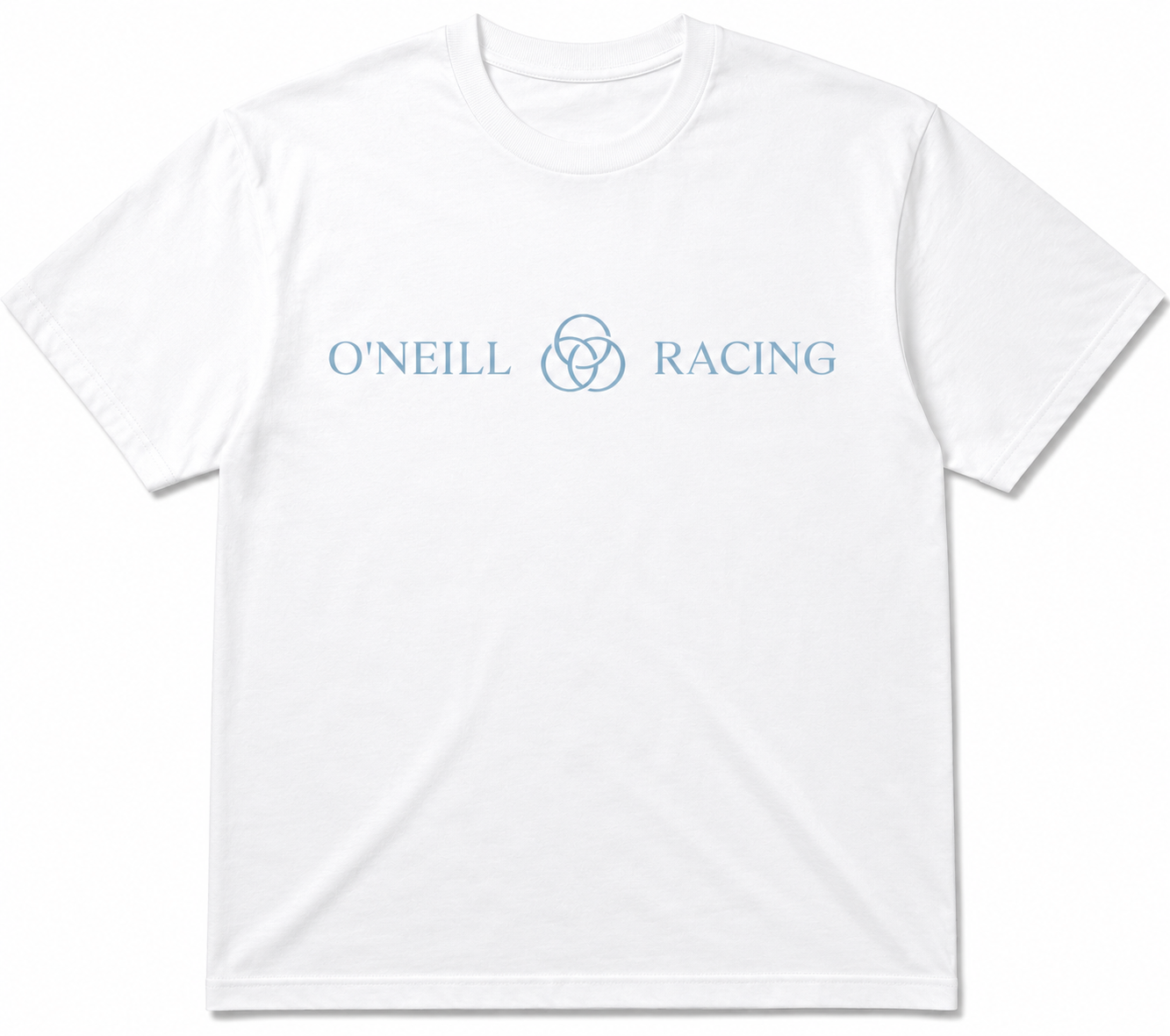 O'Neill Racing white t-shirt mockup