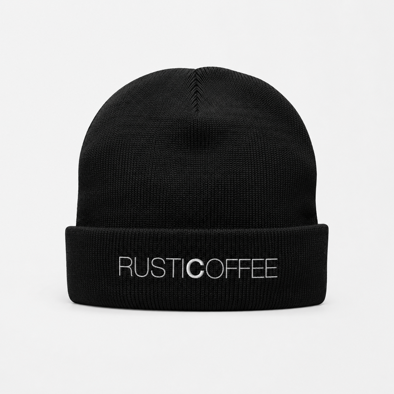 Rustic Coffee black beanie