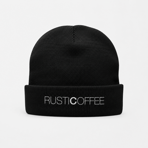 Rustic Coffee black beanie