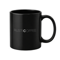 Rustic Coffee black mug