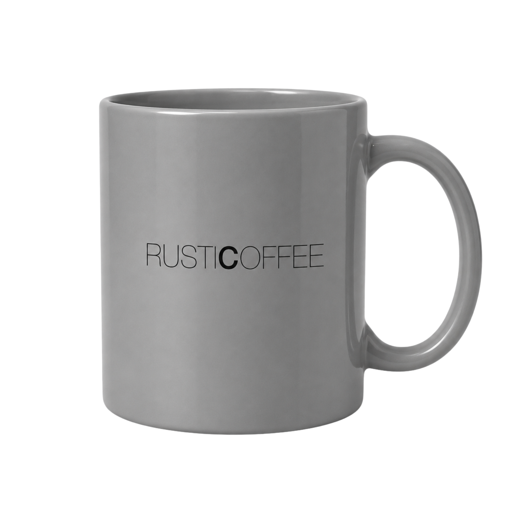 Rustic Coffee grey mug