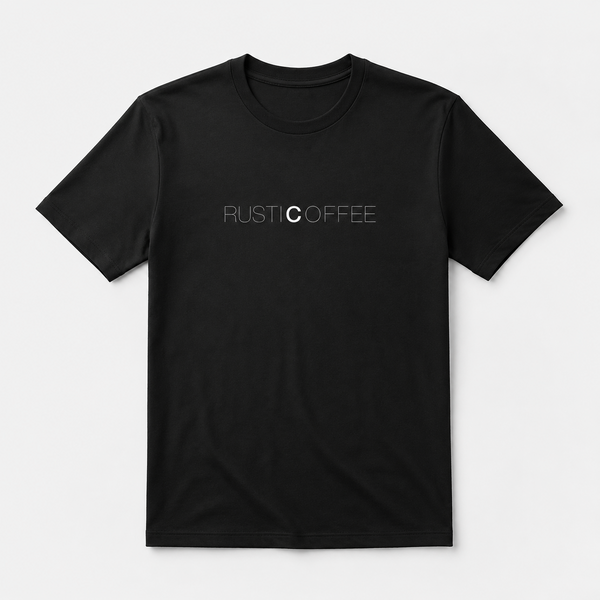 Rustic Coffee black t-shirt